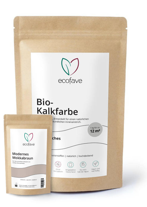 Bio-Kalkfarbe - Mokkabraun (1 kg für 12 m²)
